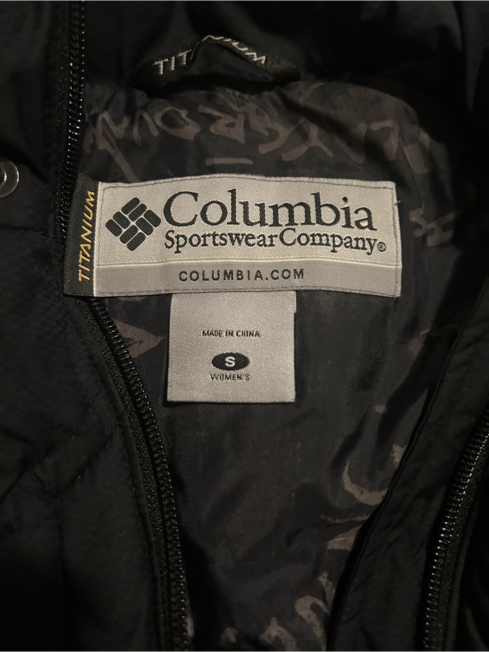 Columbia Titanium Women's Black Puffer Jacket